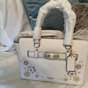 Small canvas Coach handbag